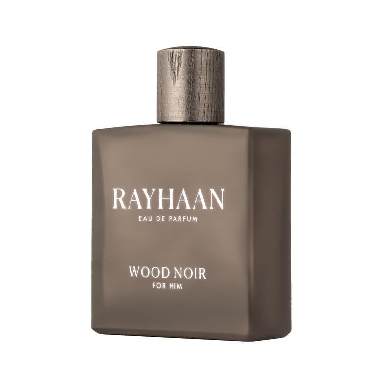 Rayhaan Mens Wood Noir EDP Spray 3.4 oz Fragrances 6298044138573