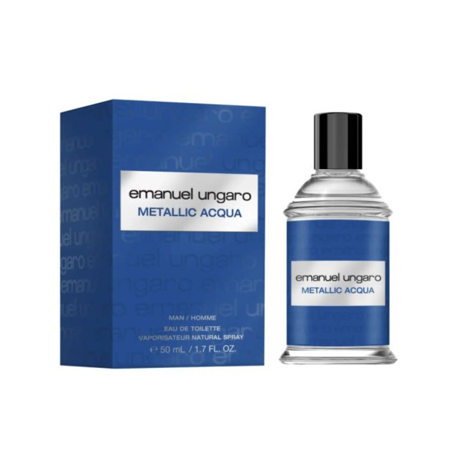 Emanuel Ungaro Mens Metallic Acqua EDT Spray 1.7 oz Fragrances 8056860212963