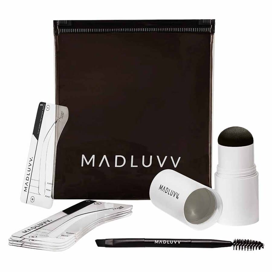 Madluvv Ladies Brow Stamp & Shaping Kit 1 oz Light Grey Gift Set Makeup 850039252785