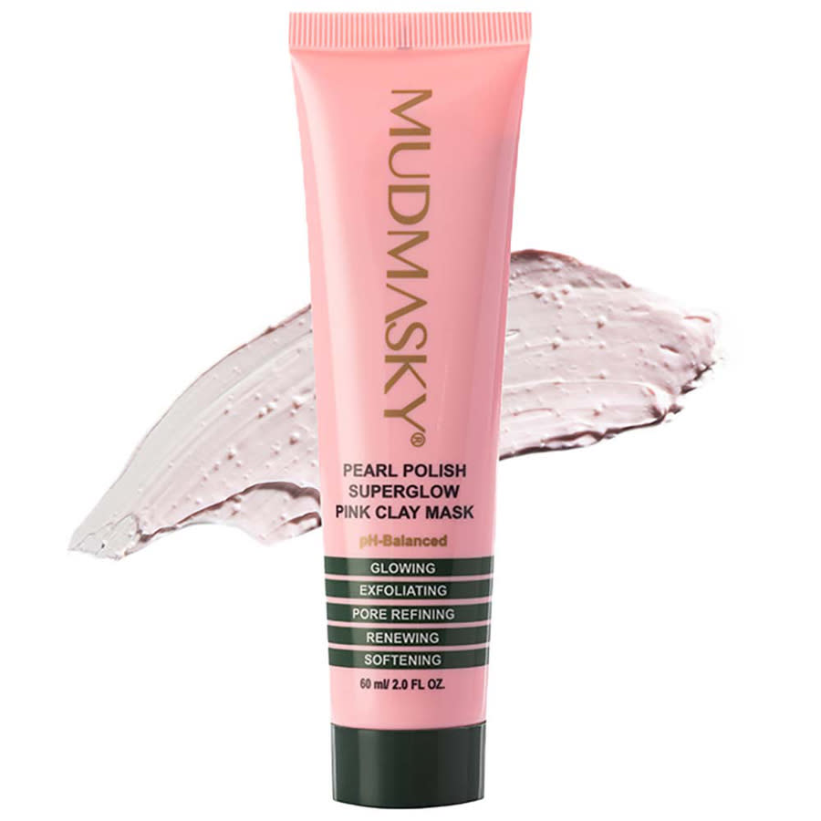 Mudmasky Pearl Polish Superglow Pink Clay Mask 2 oz Skin Care 8719327297087