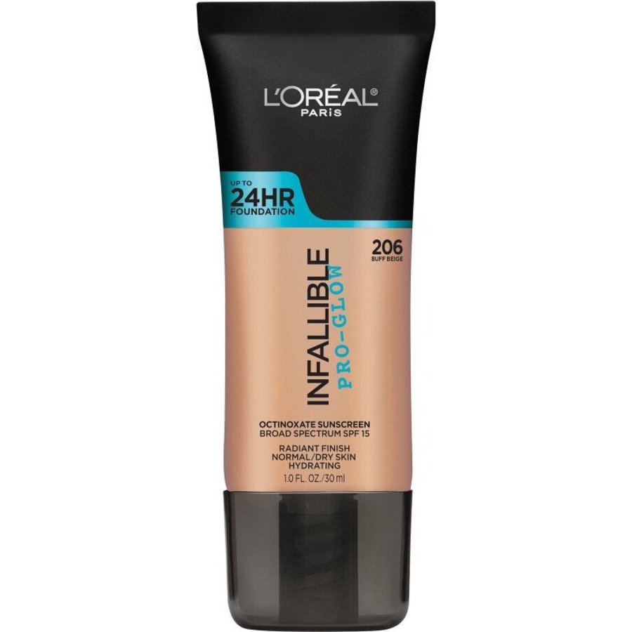 L'Oreal Ladies Infallible Pro - Glow Foundation 1 oz Buff Beige Makeup 071249330487