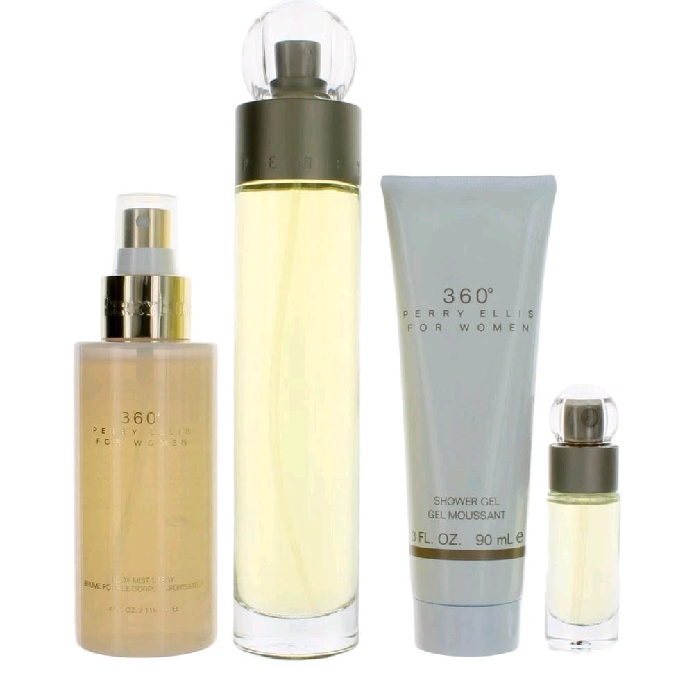 Perry Ellis Ladies 360 For Women Gift Set Fragrances 844061015531