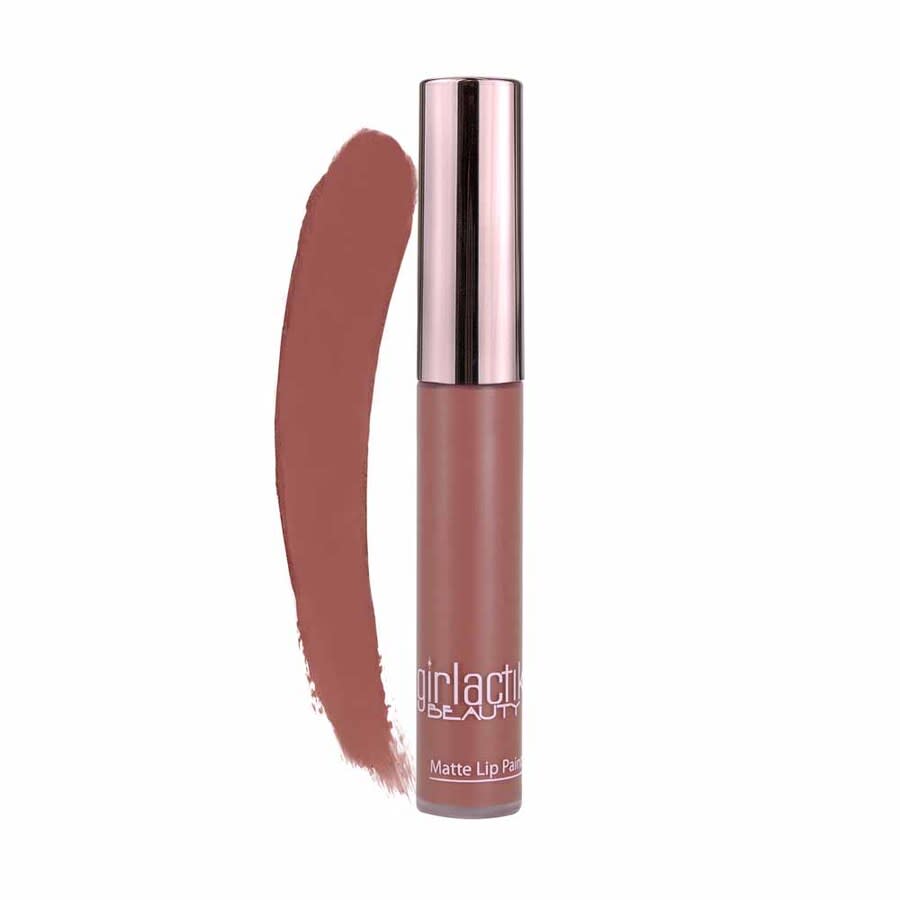 Girlactik Ladies Long Lasting Matte Lip Paint Liquid Lipstick Liquid 1 oz Playful - Brown Mauve Makeup 693667330124