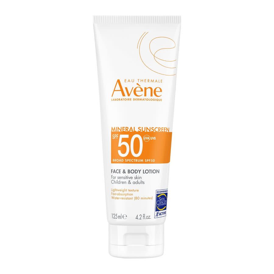 Avene Mineral Sunscreen Face & Body Lotion Spf 50 Body Lotion 4.2 oz Bath & Body 364760776200