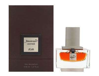 Rasasi Mens Junoon Leather EDP Spray 1.7 oz Fragrances 614514253052