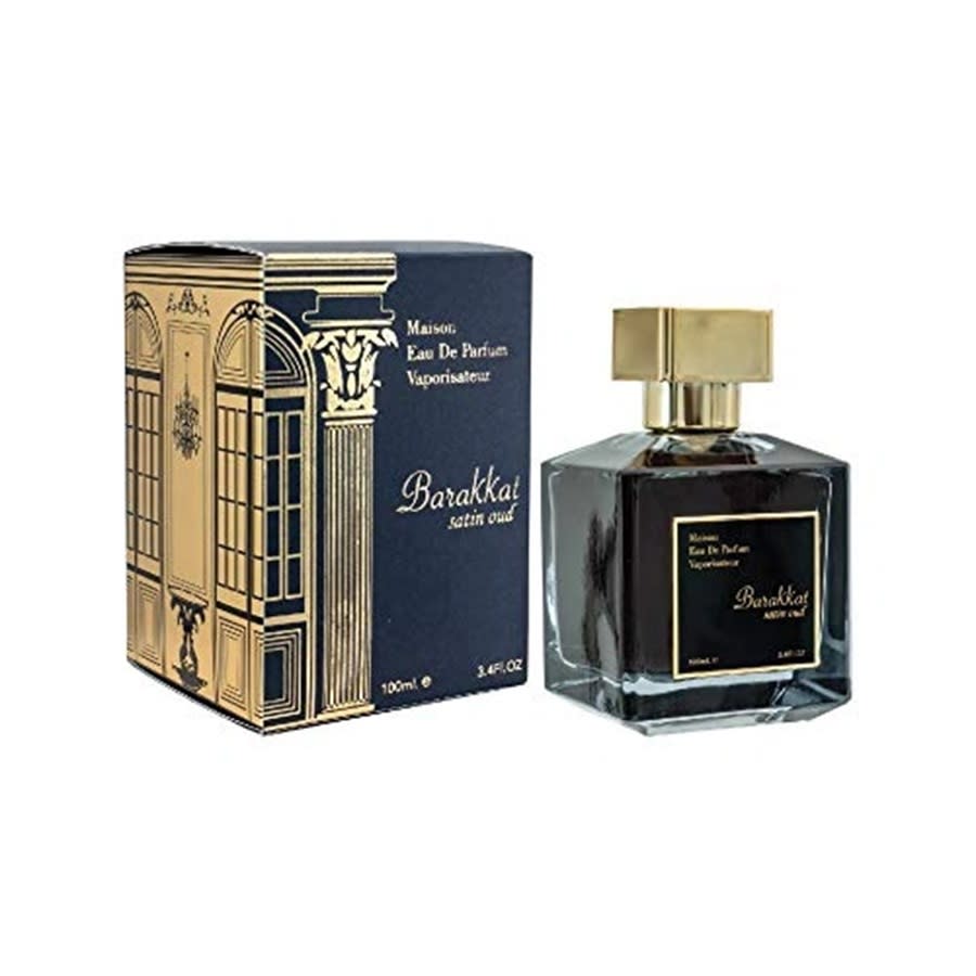 Fragrance World Unisex Barakkat Satin Oud EDP Spray 3.4 oz Fragrances 6291108321508