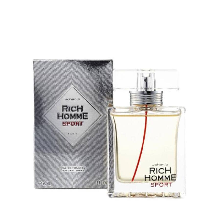 Geparlys Mens Rich Homme Sport EDT Spray 3 oz Fragrances 3700134407573
