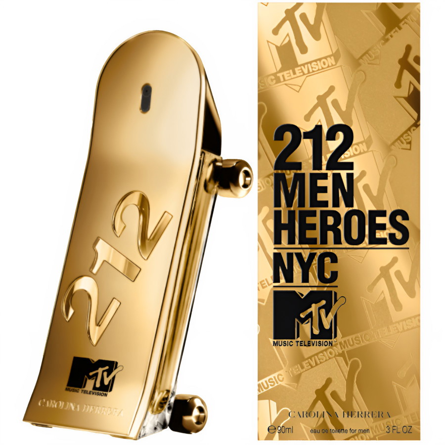 Carolina Herrera Mens 212 Heroes Mtv EDT Spray 3 oz Fragrances 8411061083550