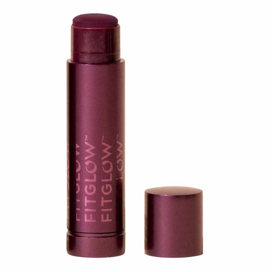 FitGlow Beauty Ladies Cloud Collagen Lipstick + Cheek Balm - Port Stick 0.14 oz Soft Matte Black Plum Makeup 850042717196