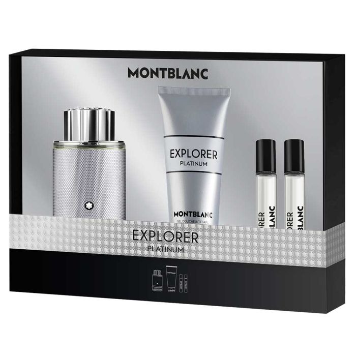 Montblanc Mens Explorer Platinum Gift Set Fragrances 3386460154413