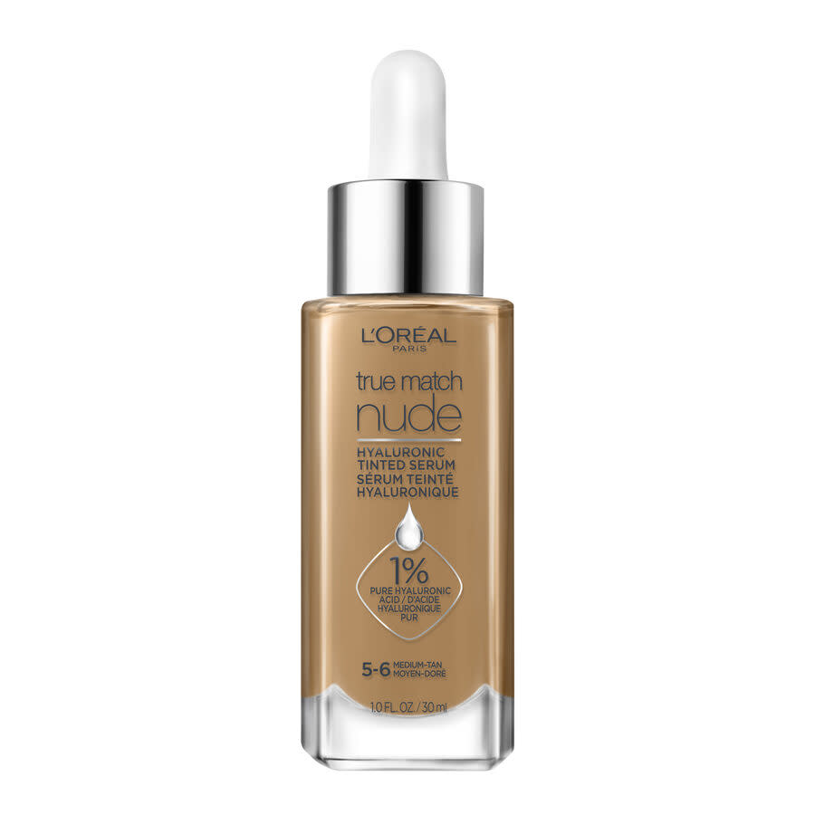 L'Oreal Ladies True Match Hyaluronic Tinted Serum Foundation Make 1 oz Medium Tan 5-6 Makeup 071249635957