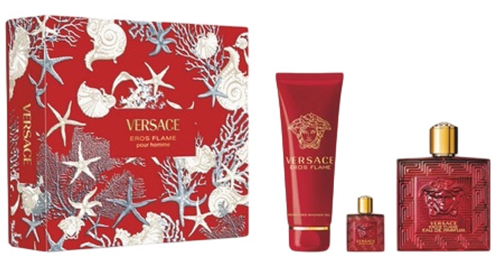 Versace Mens Eros Flame Gift Set Fragrances 8011003900039