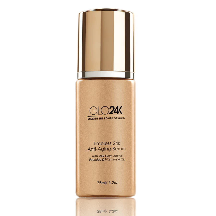 GLO24K Timeless 24K Anti-Aging Serum With 24K Gold, Amino Peptides & Vitamins A, C, E 1.2 oz Skin Care 680196962520