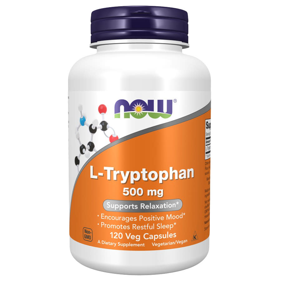 NOW Foods L-tryptophan 500mg Capsules 120 Capsules Bath & Body 733739001672