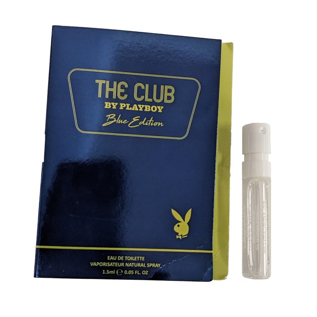 Playboy Mens The Club Blue Edition EDT Spray 0.05 oz Fragrances 5050456523702