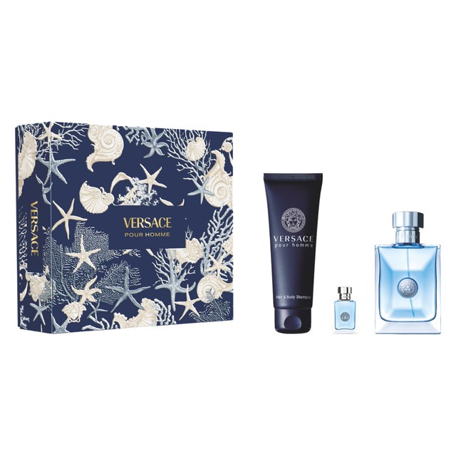 Versace Mens Pour Homme Gift Set Fragrances 8011003899968
