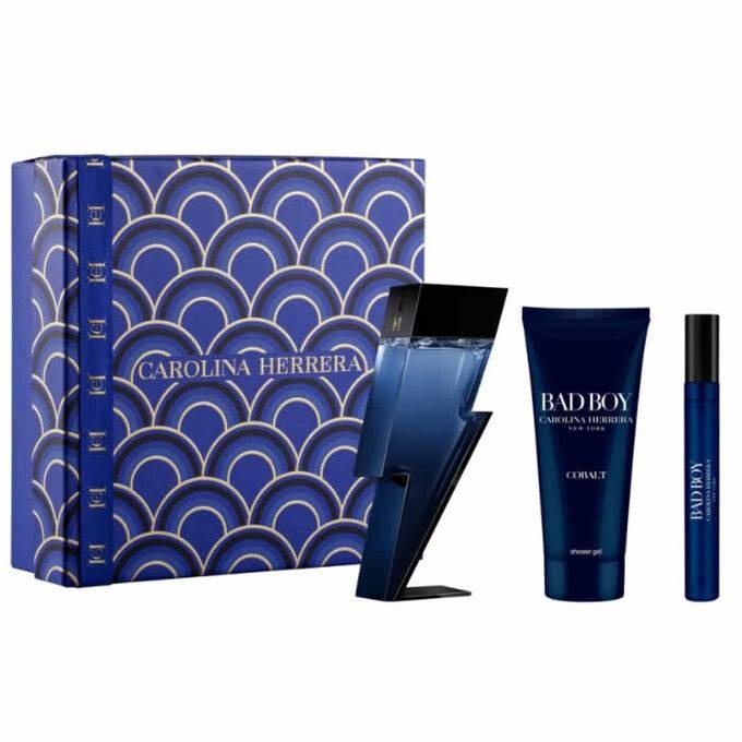 Carolina Herrera Mens Bad Boy Cobalt Gift Set Fragrances 8411061092552