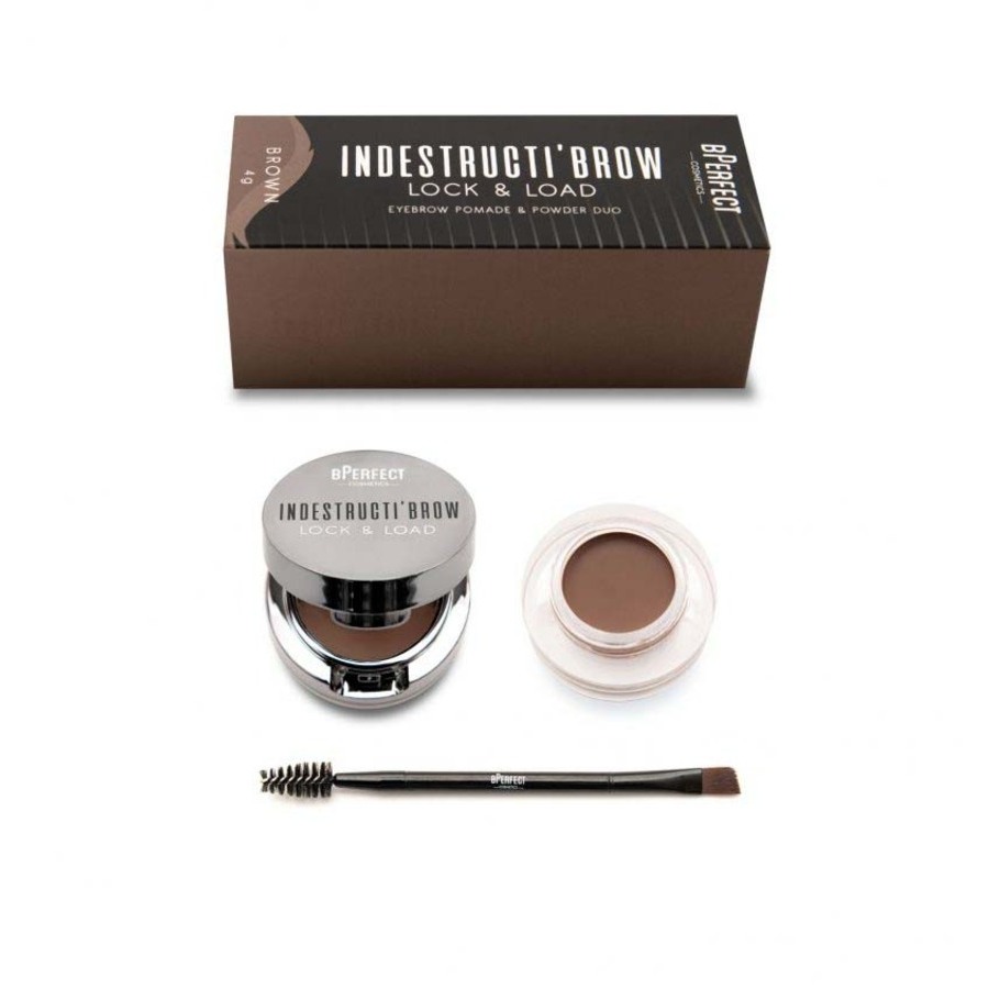 BPerfect Cosmetics Ladies Indestructi'brow Lock & Load Eyebrow Pomade & Powder Duo 4 oz Brown Makeup 793618273651