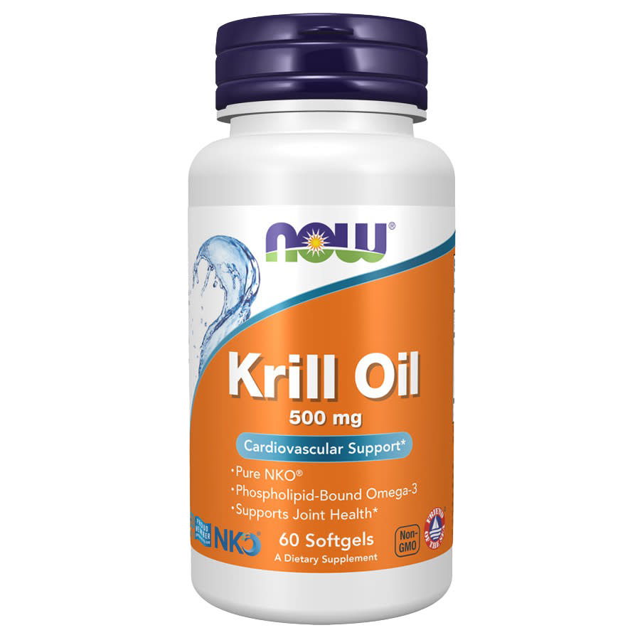 NOW Foods Krill Oil 500mg Softgels 60 Capsules Bath & Body 733739016256