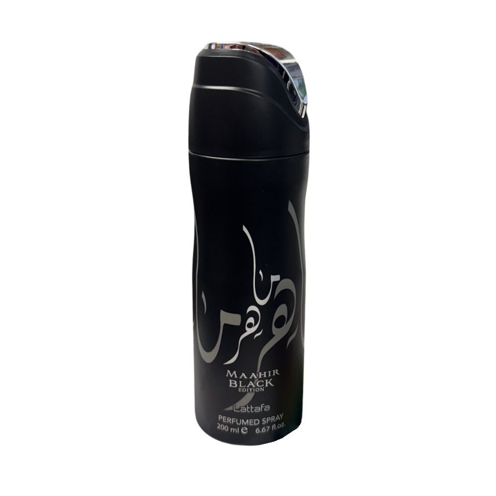 Lattafa Unisex Maahir Black Edition Body Spray 6.7 oz Fragrances 6290362341048