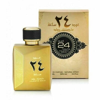 Ard Al Zaafaran Unisex Oud 24 Hours Majestic Gold EDP Spray 3.4 oz Fragrances 6423080624166