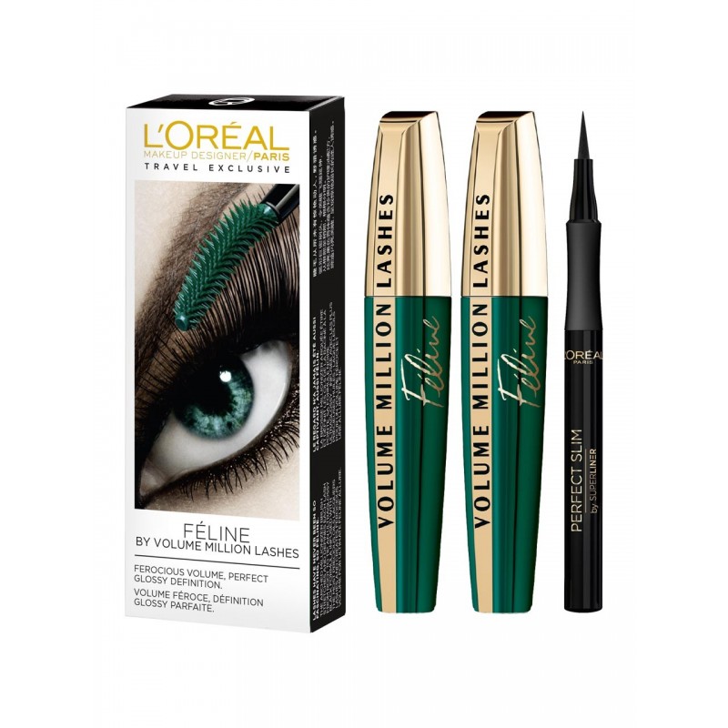 Loreal Ladies Volume Million Lashes Mascara Gift Set Makeup 3061376215495